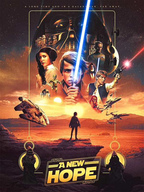 Stunning Star Wars (1977) Poster: Bring the Galaxy Home - Premium Movie Poster