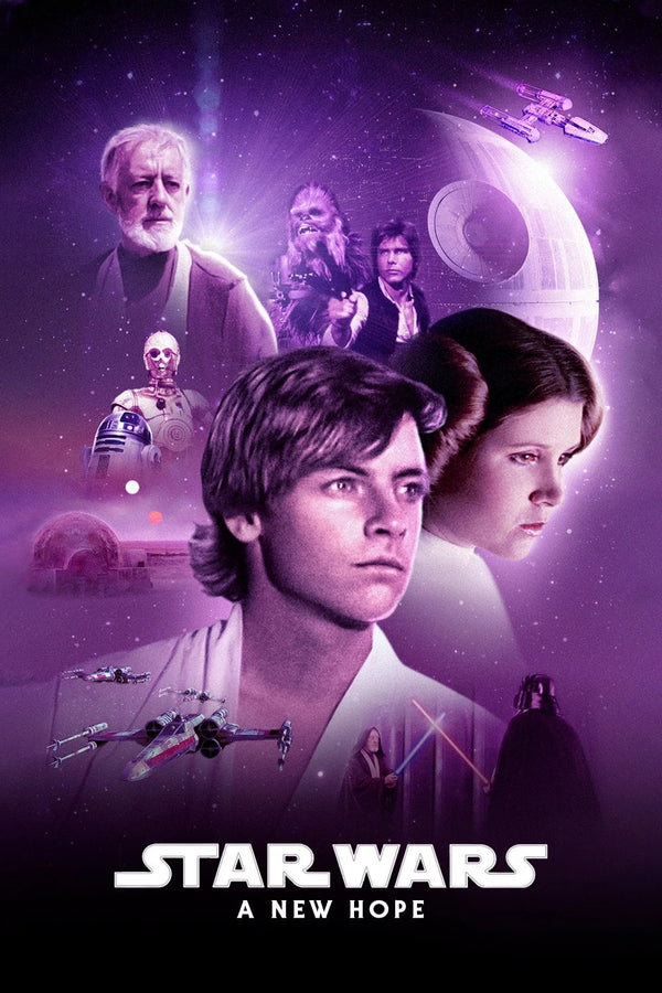 Stunning Star Wars (1977) Poster – Iconic Action Art - Premium Movie Poster