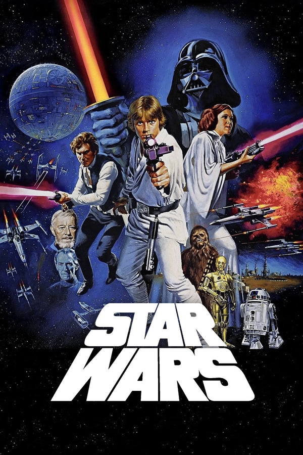 Stunning Star Wars (1977) Poster – Iconic Adventure Art - Premium Movie Poster