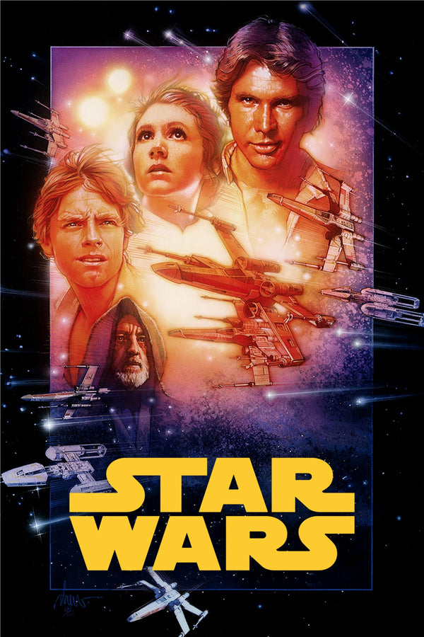 Stunning Star Wars (1977) Wall Art – Galaxy Adventure Decor - Premium Movie Poster