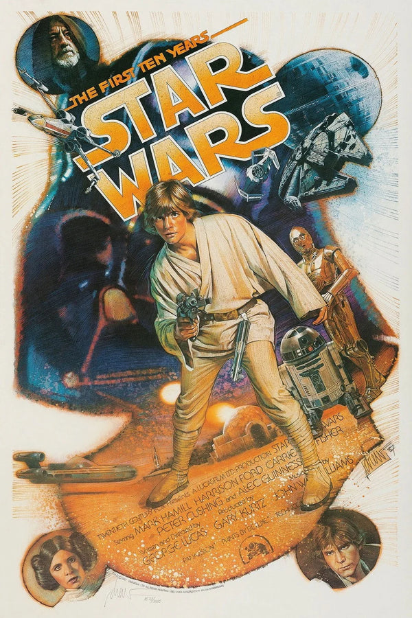 Stunning Star Wars (1977) Wall Art – Galaxy’s Grandest Adventure! - Premium Movie Poster