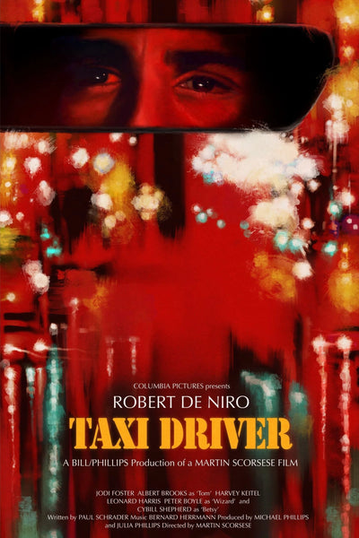 Stunning Taxi Driver (1976) Wall Art – 8.2/10 Noir Classic - Premium Movie Poster