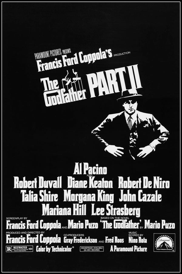 Stunning 'The Godfather Part II (1974)' Wall Art – Crime Drama Masterpiece - Premium Movie Poster