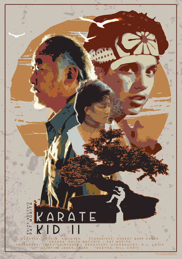 Stunning 'The Karate Kid Part II (1986)' Adventure Wall Art - Premium Movie Poster