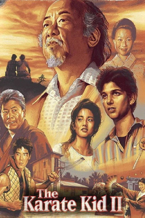 Stunning 'The Karate Kid Part II (1986)' Wall Art - Premium Movie Poster