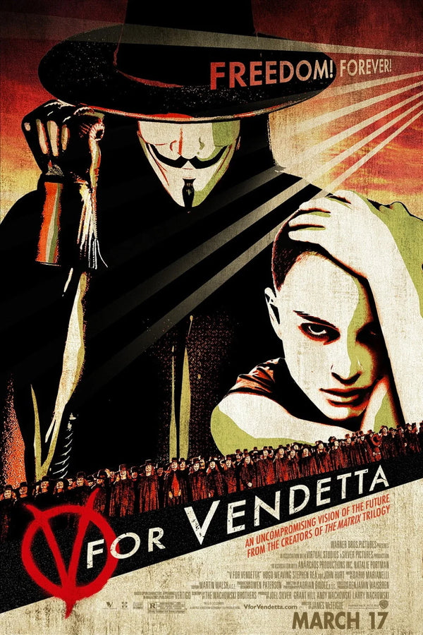 Stunning V for Vendetta (2006) Poster – Own the Iconic Vision - Premium Movie Poster