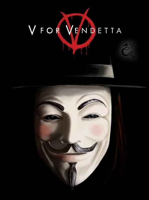 Stunning V for Vendetta (2006) Wall Art: Own the Revolution - Premium Movie Poster