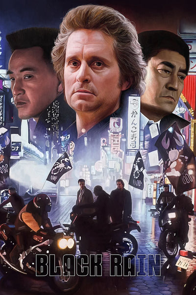 Stunning Wall Art: Black Rain (1989) – Own the Iconic Drama! - Premium Movie Poster