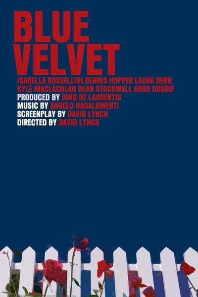 Stunning Wall Art: Blue Velvet (1986) Crime Noir Masterpiece - Premium Movie Poster