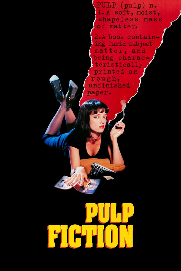 Stunning Wall Art: Pulp Fiction (1994) – Own the Iconic Crime Drama - Premium Movie Poster