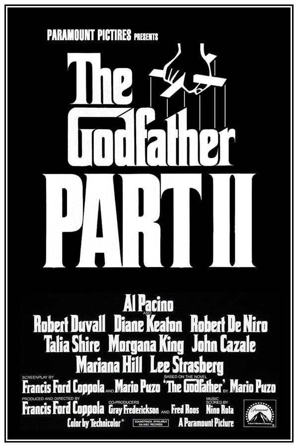 Stunning Wall Art: The Godfather Part II (1974) Crime Saga Poster - Premium Movie Poster