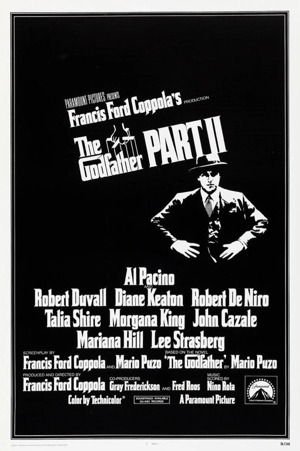 Stunning Wall Art: The Godfather Part II (1974) – Own the Legacy - Premium Movie Poster