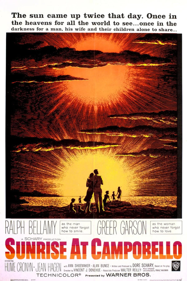 Sunrise at Campobello (1960) - Biography Drama Movie Poster Movie Poster | Film Wall Art Print