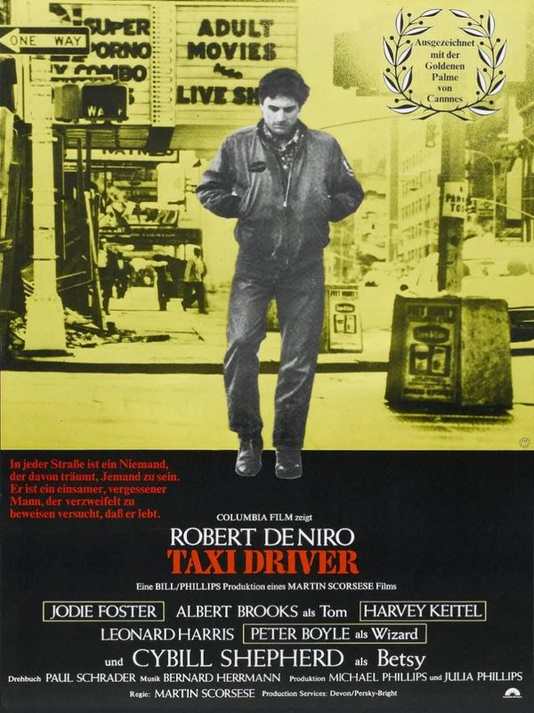 Taxi Driver Movie Poster - Classic 1976 Film by Martin Scorsese Movie Poster | Film Wall Art Print