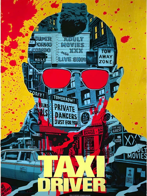 Taxi Driver Cinematic Wall Art - Movie Poster Print Movie Poster | Film Wall Art Print