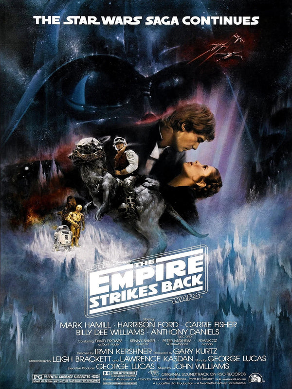 The Empire Strikes Back (1980) Cinematic Wall Art Print - Premium Movie Poster