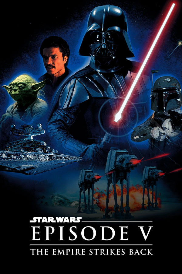 The Empire Strikes Back (1980) Iconic Sci-Fi Wall Art - Premium Movie Poster