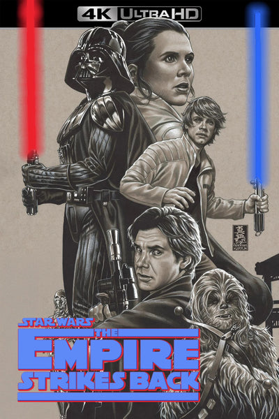 The Empire Strikes Back 1980: Iconic Sci-Fi Wall Poster - Premium Movie Poster