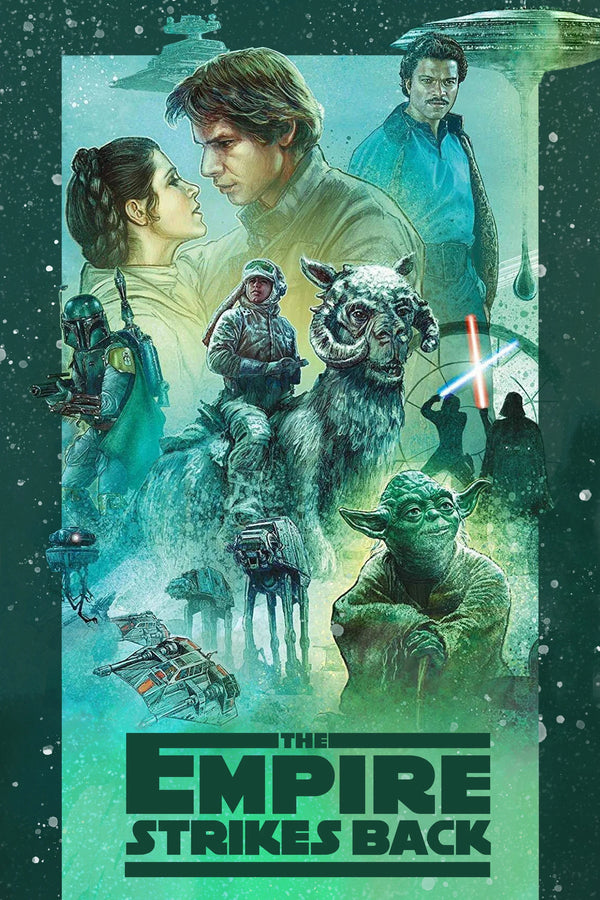 The Empire Strikes Back 1980 Movie Poster Art - Premium Movie Poster
