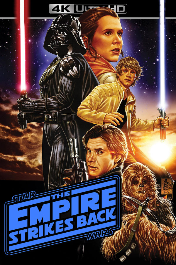 The Empire Strikes Back 1980 Retro Movie Poster - Premium Movie Poster