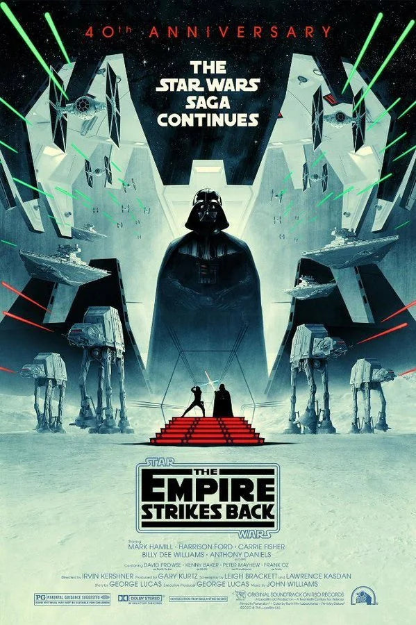 The Empire Strikes Back (1980) Sci-Fi Poster - Premium Movie Poster