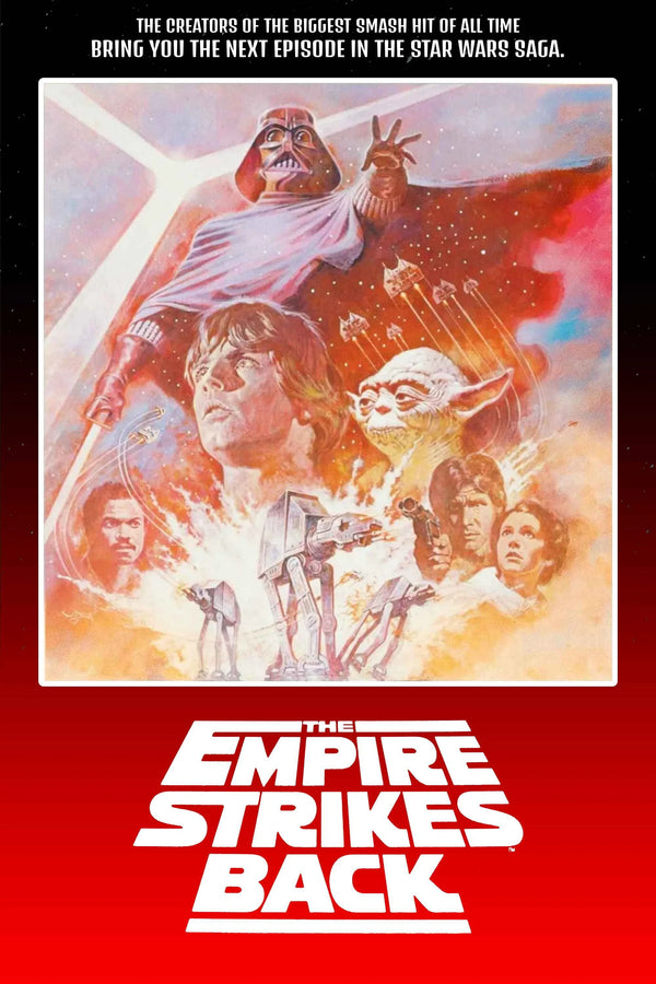 The Empire Strikes Back (1980) Vintage Style Poster - Premium Movie Poster