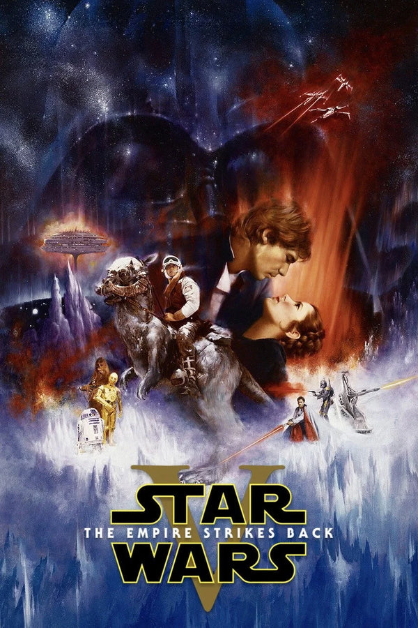 The Empire Strikes Back (1980) Wall Art Poster - Premium Movie Poster