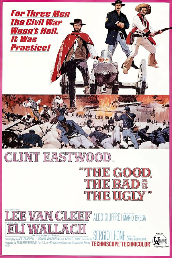 The Good, the Bad and the Ugly(1966) - Cinema Art Print - Premium Movie Poster