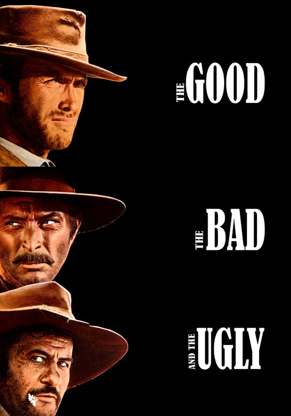 The Good, the Bad and the Ugly(1966) - Wall Art Print - Premium Movie Poster
