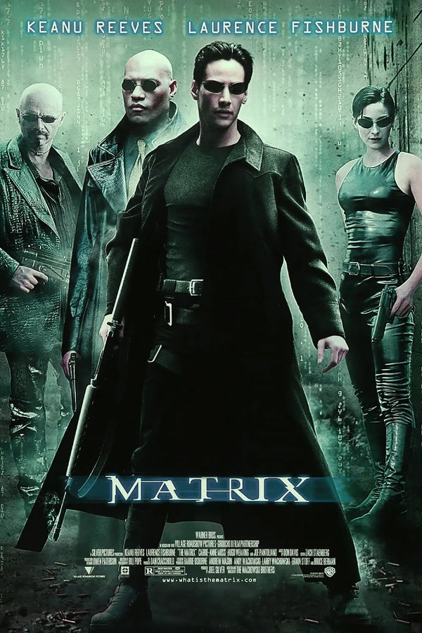 The Matrix (1999) Digital Rain Wall Art Print - Premium Movie Poster