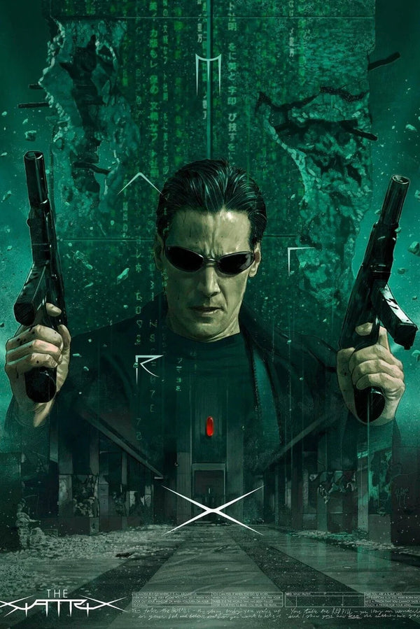 The Matrix 1999: Iconic Neo & Trinity Wall Art - Premium Movie Poster
