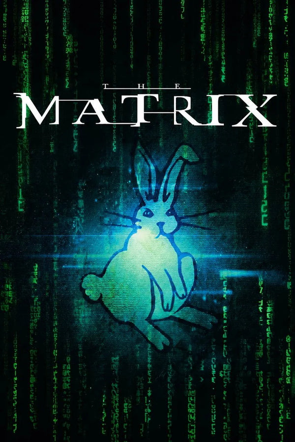 The Matrix (1999) Neon Cyberpunk Wall Poster - Premium Movie Poster