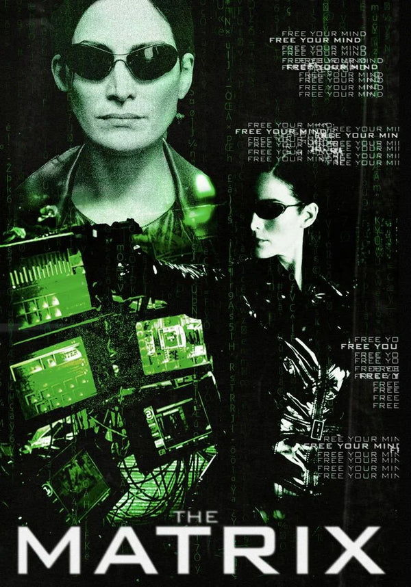 The Matrix(1999) - Vintage Style Poster - Premium Movie Poster