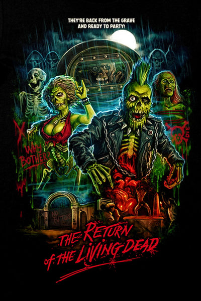 The Return of the Living Dead(1985) - Cinema Art Print - Premium Movie Poster
