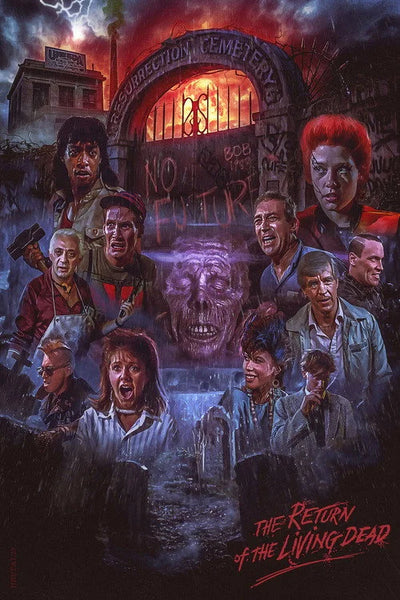 The Return of the Living Dead (1985) Vintage Poster - Premium Movie Poster