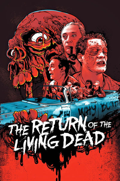 The Return of the Living Dead 1985 Zombie Art - Premium Movie Poster