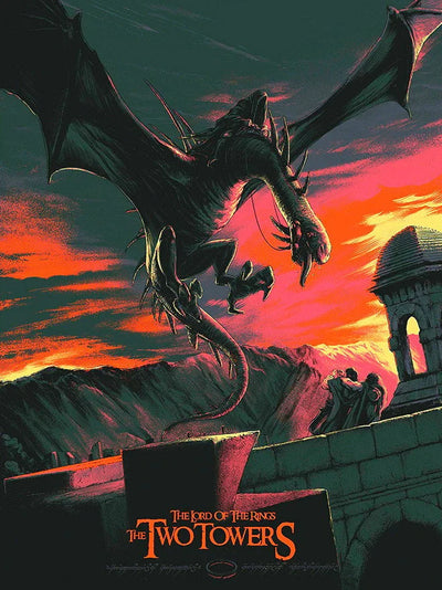 The Two Towers (2002) – Epic Wall Art for Lord of the Rings Fans - Premium Movie Poster