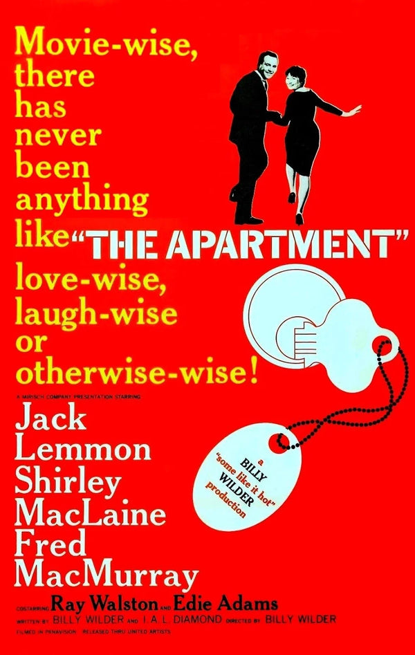 The Apartment Movie Poster - Classic Billy Wilder Film Movie Poster | Film Wall Art Print