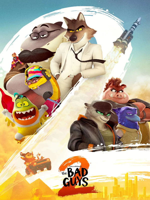 The Bad Guys 2 Movie Poster - Official Artwork & Release Movie Poster | Film Wall Art Print