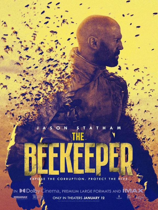 The Beekeeper Movie Poster - Jason Statham Action Thriller Movie Poster | Film Wall Art Print