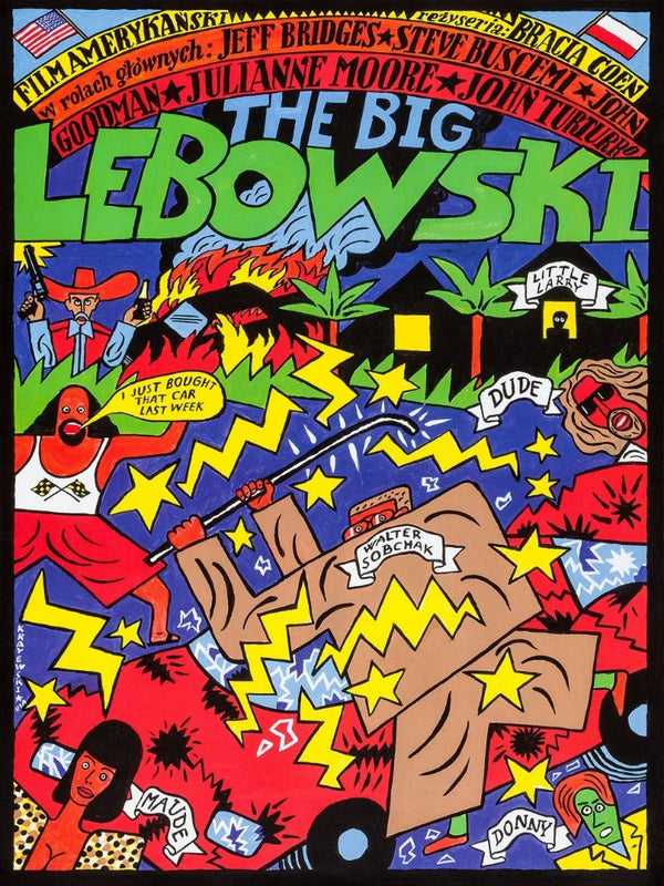 The Big Lebowski Movie Poster - Coen Brothers Classic Movie Poster | Film Wall Art Print