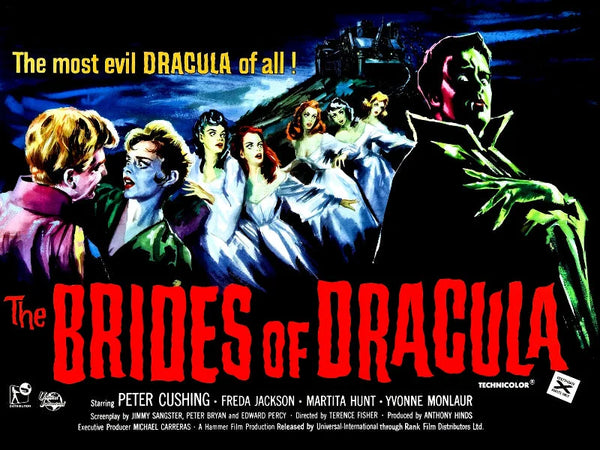 The Brides of Dracula - Classic Hammer Horror Movie Poster Movie Poster | Film Wall Art Print