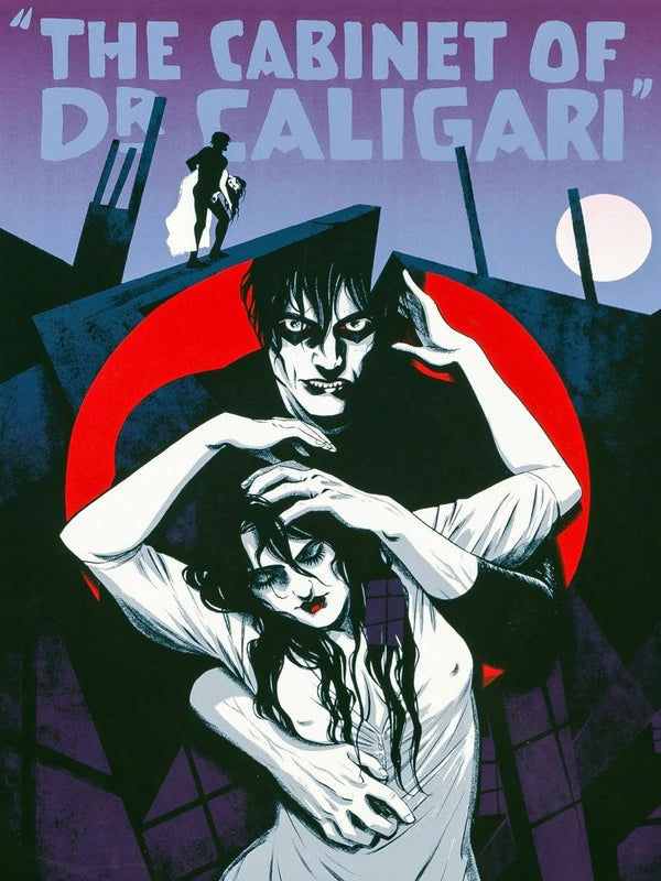 The Cabinet of Dr. Caligari - Classic German Expressionist Horror Film Movie Poster | Film Wall Art Print