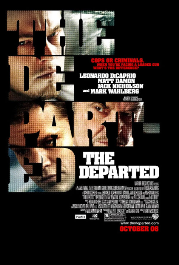 The Departed Movie Poster - Martin Scorsese Crime Thriller Movie Poster | Film Wall Art Print