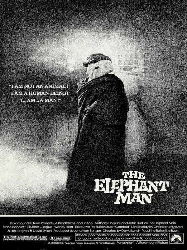 The Elephant Man Movie Poster - Classic David Lynch Film Art Movie Poster | Film Wall Art Print