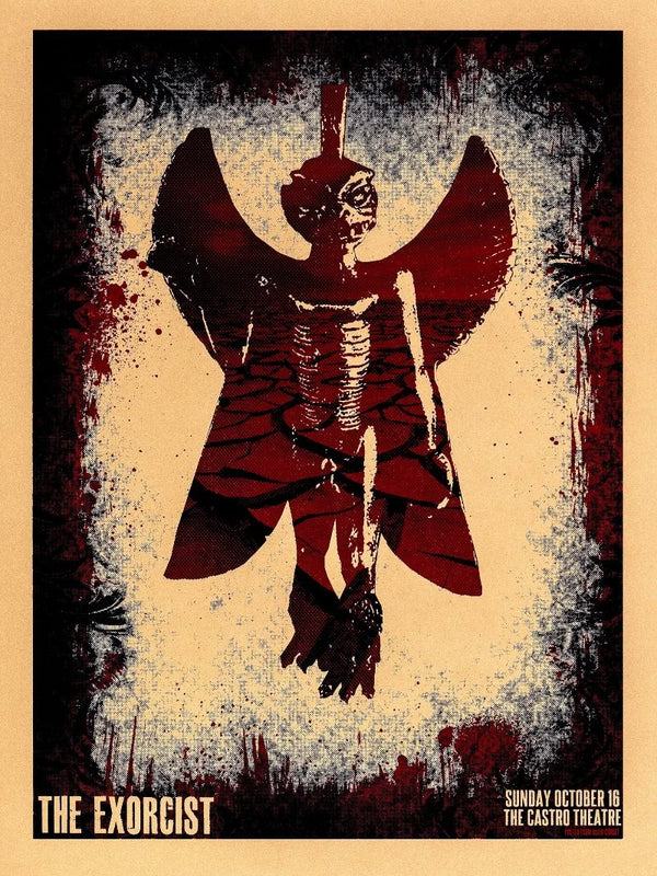 The Exorcist Movie Poster - Classic Horror Film Art Movie Poster | Film Wall Art Print