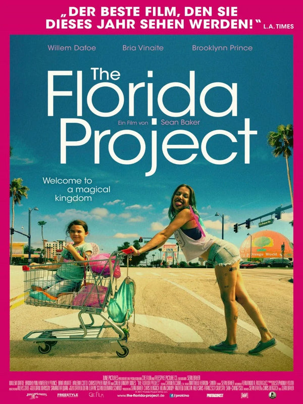 The Florida Project Movie Poster - Sean Baker Film Movie Poster | Film Wall Art Print