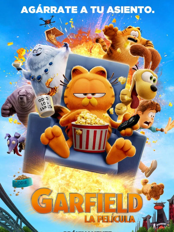 The Garfield Movie Poster - Official 2024 Film Artwork Movie Poster | Film Wall Art Print