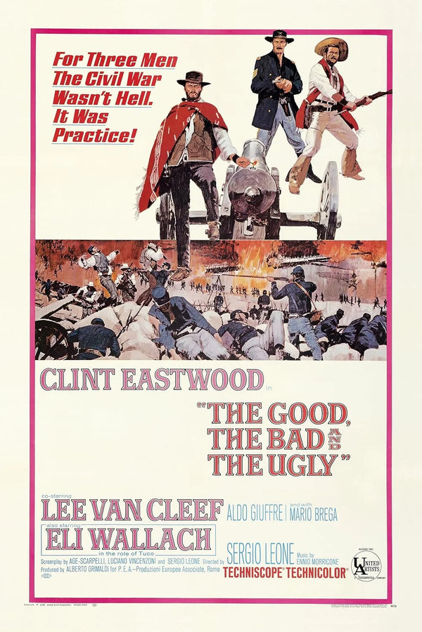 The Good, the Bad and the Ugly Movie Poster | Classic Western Art Movie Poster | Film Wall Art Print