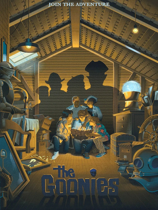 The Goonies Movie Poster - Classic 80s Adventure{
   Movie Poster | Film Wall Art Print